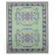 Handcrafted Luxury Cotton and Wool Handknotted Rug for Living Spaces